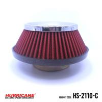 ราคา HURRICANE กรองเปลือยผ้าแดง ( ฐาน 7" สูง 4" ปาก 2.5" ) HS-2110-C (Gen2) (26885418103)