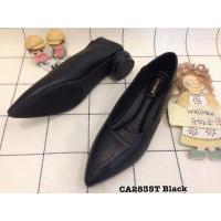 ราคา 2835 รองเท้าคัทชูสี สีดำ รองเท้าคัทชู ส้นตึกสูง 1 นิ้ว เกรดขึ้นห้าง สำหรับใส่ไปงานต่างๆ Cavawia (12940922089)