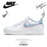 ราคา ของแท้100% Nike Air Force 1 Low Double Swoosh รองเท้าผ้าใบ CW1574-100 (24339907400)