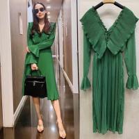 ราคา เดรสแม่อั้ม อัดพลีทสีเขียว (13775409366)