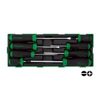 ราคา GTA0823 ชุดไขควงปลายแบน&แฉก 8ชิ้น TOPTUL 8PCS - Slotted & Phillips Screwdriver Set (28414873055)