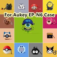 ราคา พร้อมส่ง! เคสหูฟัง แบบนิ่ม ลายการ์ตูนฉลาม และสุนัข สําหรับ Aukey EP-N6 EP-N6 (22869992786)