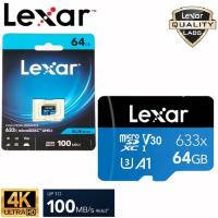 ราคา Lexar micro SDXC Card 64 GB Class10 U3 V30 633x 100MB/s Blue Series รองรับการใช้งาน 4K (9168186249)
