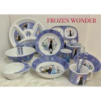 ราคา จานเมลามีน ถาดหลุมเด็ก แก้วน้ำ ช้อนส้อม ลายเจ้าหญิงโฟรเซนวันเดอร์ (26778681302)