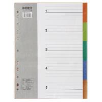 ราคา ดัชนีคั่นหน้า,ชุดดัชนี (Index),กระดาษแปะโน๊ต แบบแยกสี ขนาด A4 พลาสติก 5 หยัก BENNON IX901 ( จำนวน 1 ชุด) (28033063627)