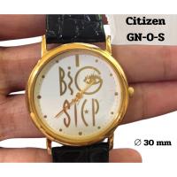 ราคา Citizen GN-0-S นาฬิกาผู้หญิงสายหนัง ตัวเรือนสีทอง quartz watch (18685575597)