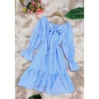 ราคา ❌ถูกที่สุดในแอพ❌ เดรสแฟชั่น เดรสแขนยาว เดรสลายสก็อต สาวอวบใส่ได้ ชุดน่ารักมากๆ (7771253666)