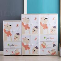 ราคา HEINOตู้เสื้อผ้าลายการ์ตูนเด็กที่เก็บของประตูคู่และลิ้นชัก พร้อมล้อเลื่อน 4ชั้น3ชั้น2ชั้น (2275349234)