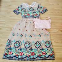 ราคา งานป้าย Bella Rose คอลเก่า size M ลายปักดอกไม้ทั้งตัว พร้อมซับใน (4934143472)