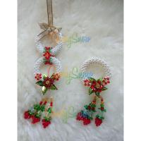 ราคา พวงมาลัยแขวนรถยนต์ งานมุกเคลือบผสมคริสตัล (1446153302)