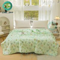 ราคา Blanket ผ้านวมบาง ผ้านวม ลายดอก สีสวยไม่ตกสี 4ฟุต 5ฟุต 6ฟุต (25633127224)