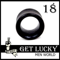 ราคา E8857 ก้านขยายหู จิวระเบิดหู จิวขยาย GET LUCKY จิวหู ไม้ (1ชิ้น) ต่างหูผู้ชาย ขนาด 18MM (2308308794)