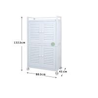 ราคา ตู้เก็บกับข้าว ตู้กับข้าว PVC มี 4 ชั้น พร้อมถ้วยรองนํ้ากันมดขึ้น ตู้เก็บของ ตู้ครัวพลาสติกรุ่น C2 (3443993693)