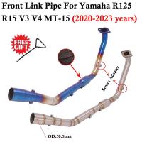 ราคา Motorcycle Exhaust Pipe Escape Slip On For Yamaha YZF R15 R125 V3 V4 2017 - 2021 YZF-R15 MT-15 Muff (49851833687)