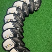 ราคา ชุดครอบคลุมไม้กอล์ฟ 9 ชิ้น XXIO สีขาวและดำ สำหรับ Wedges และ Irons (42670039804)