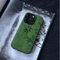 ราคา สำหรับ iPhone 13 12 14 11 15 Pro Max XR X Plus XS 6 7 กรณีโทรศัพท์แก้วทั้งหมดกระเป๋าแข็งสไตล์จีนเงาไม้ไผ่เคสไอโฟนสวยๆ (24319727766)