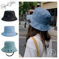 ราคา หมวกบักเก็ต สไตล์เกาหลี ปักลายยิ้ม สียีนส์ งานดี พร้อมส่ง (25802102088)