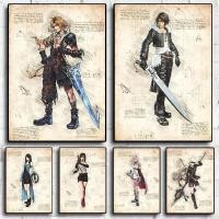 ราคา Popular Videogames FINAL FANTASY Vintage Anime Figure Poster Decoration Canvas Painting Wall Art Aesthetics For Kids Roo (28536820442)