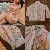 ราคา เสื้อชีฟองลายงูเรียบหรูดูแพง (6747348008)