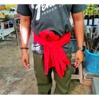 ราคา ผ้าขาวม้าแดง ผ้าแดงคาดเอว ผ้าโพกศรีษะ (27073956889)