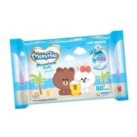 ราคา MamyPoko Baby Wipes Premium Soft Line ผ้าเปียกเช็ดทำความสะอาด 80 แผ่น 12 แพ็ค (52704952076)