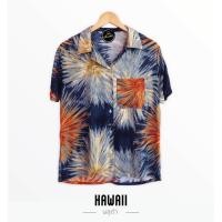 ราคา เสื้อฮาวายผ้าเรยอน ลายมัดย้อมพลุ (3687158318)