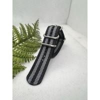 ราคา สายนาฬิกาผ้าซูลูหนาพิเศษสีดำเทาขนาด 22 มิล (24736107020)