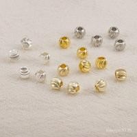 ราคา ลูกปัดแตงโมลายดอกไม้ ทำจากทองแดงชุบทองคำแท้ 18K สำหรับสร้อยข้อมือ DIY (52601583147)