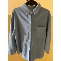 ราคา No Brand เสื้อเชิ้ตสีฟ้าผ้าลูกฟูก (มือสอง) (20991285379)