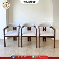ราคา เก้าอี้ไม้สักแท้ รุ่นNova (เลือกสีไม้ สีเบาะได้) (42973598260)