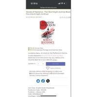 ราคา Words of Radiance by Brandon Sanderson (หนังสือภาษาอังกฤษ - paperback) (29078960075)