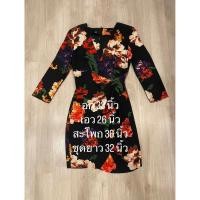 ราคา ส่งต่อ เดรสสั้นลายดอก Zara (23056462769)