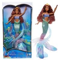 ราคา Disney The Little Mermaid Deluxe Mermaid Ariel Doll with Iridescent Tail Hair Jewelry Bead and Doll Stand HNF42 (26370658761)