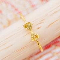 ราคา [PCPY Jewelry] แหวนพลอยแท้ สีเหลืองบุษราคัม ทองคำแท้9K (ทอง37.5%) [9KAR48] (20842852308)