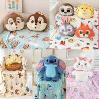 ราคา ตุ๊กตาผ้าห่ม หมอนผ้าห่ม Disney chip & dale ️ MarieMikePoohstitch zootopia (25510741990)
