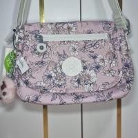 ราคา กระเป๋า Kipling รุ่น (คาดว่า Eldorado) ลายดอกไม้ชมพู สะพายข้าง ไซซ์เล็ก มือสองสภาพมือ1 (40363601529)