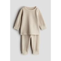 ราคา H&M(เอชแอนด์เอ็ม) ชุดผ้าคอตตอนทอลายวาฟเฟิล เด็กอ่อน 1005036_3 (28605957215)