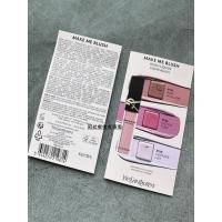 ราคา บลัช ครีมบลัช พร้อมสต็อก YSL/Saint Laurent Liquid Blush Color Test Card Color Test 44 66 69 Enhance Complexion Natural 0.5ml x 3 (51804723222)