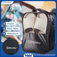 ราคา Rhodey 3 ชั้น Travel Organizer รองเท้ากระเป๋าตาข่ายไนลอน Oxford - LK-20 (45754102289)