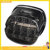ราคา [dilao87] รถจักรยานยนต์สีดํา LED ไฟท้ายเบรคป้ายทะเบียนด้านหลังโคมไฟสําหรับแผนที่ 99-17 FXDL (57352434141)