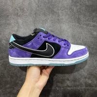 ราคา [เวอร์ชัน ST ที่ปราศจากซ่อม] Nike Dunk SB DUNK LOW PRO สีม่วงสีดําสีขาว (52504715468)