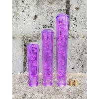 ราคา หัวเกียร์คริสตัล แบบเกลียว (สีม่วง) มี 3 ขนาด 15cm/20cm/25cm ใส่ได้ทุกรุ่น รถเก๋ง รถกระบะ รถบรรทุก (ยกเว้นเกียร์ออโต้แบ (25927389625)