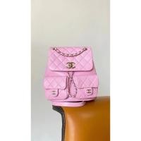 ราคา CHANEL กระเป๋านักเรียนดุม่า Diamond Caviar ไหล่คู่, ออกแบบทรงกลมพร้อมคาเวียร์, หัวเข็มขัดทองอ่อน, พกพาสะดวก สำหรับใช้งานทั่วไป ขนาด 16.5 x 17.5 x 10 ซม. (44904443602)