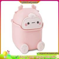 ราคา ในสต็อก-ถังขยะขนาดเล็กพร้อมฝาปิด, ถังขยะตั้งโต๊ะแบบพลิกน่ารัก, ถังขยะรูปสัตว์พลาสติก (สีชมพู) (53350957950)