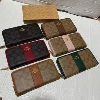 ราคา กระเป๋ากระเป๋าสตางค์ใบยาวสำหรับผู้หญิงขนาด 7.5 นิ้วแบบซิปรอบ 1 ซิปงานสวย,‍♀️ กระเป๋าสตางค์ใบยาว (29561670201)