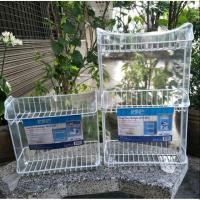 ราคา ชั้นแบบแขวนติดผนัง ชั้นวางของในห้องน้ำ ชั้นติดผนัง(หน้าเตี้ย)(แขวนได้มีน็อต) (1122586674)