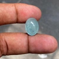 ราคา หินเบริลอความารีนธรรมชาติ อความารีน เบริล Cabochon dimm 16x12x7.5 (52550140735)