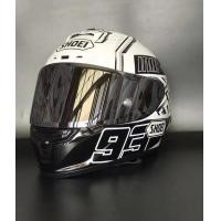ราคา คุณภาพสูงหมวกกันน็อคแบบเต็มหน้ารถจักรยานยนต์ SHOEI X-14 หมวกกันน็อค X-Spirit III X-Fourteen กีฬาจักรยานหมวกกันน็อคแข่ง Marquez 4 White Ants (46403030612)