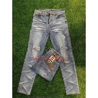 ราคา NEW PATTERN BIG BANG TORN PANTS ผ้ายาง / TORN JEANS TAMPAR RRIPPED JEANS (55505108979)