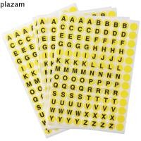 ราคา PLAZAM 1170PCS ตัวอักษรชุดสติกเกอร์, 0.39 นิ้วกระดาษสติกเกอร์ 10 แผ่นกาวขนาดเล็กรอบ A ถึง Z สติกเกอร์ตัวอักษร (42777238779)